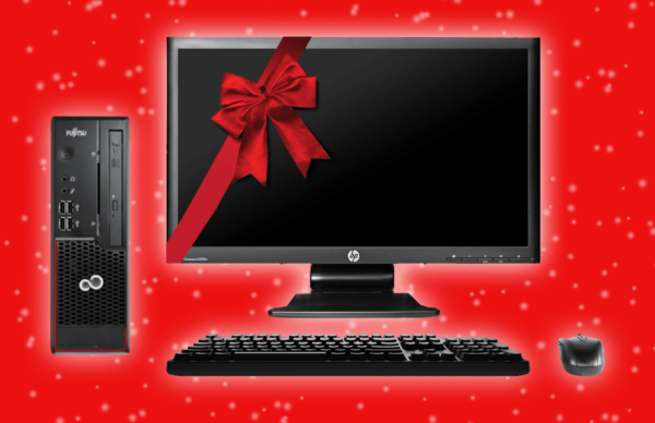 Julerbjudande Datorpaket - Fujitsu C720 med Windows 10 Pro + 23" HP skärm + Mus + Tangenbord - Bild 3