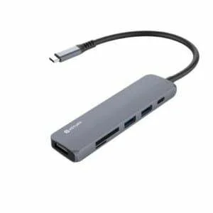 eSTUFF Slim Multi-Portar USB-C Adapter med 4K HDMI-utgång