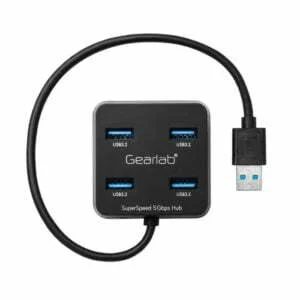 Gearlab 4 Portar USB 3.2 Hub med USB-A kabel