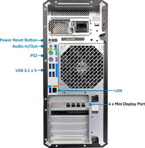 HP Z4 Workstation G4 | i7-7800X | 16GB | 256GB SSD + 1TB HDD | NVIDIA Quadro P2000 5GB | Windows 10 Pro - Bild 3