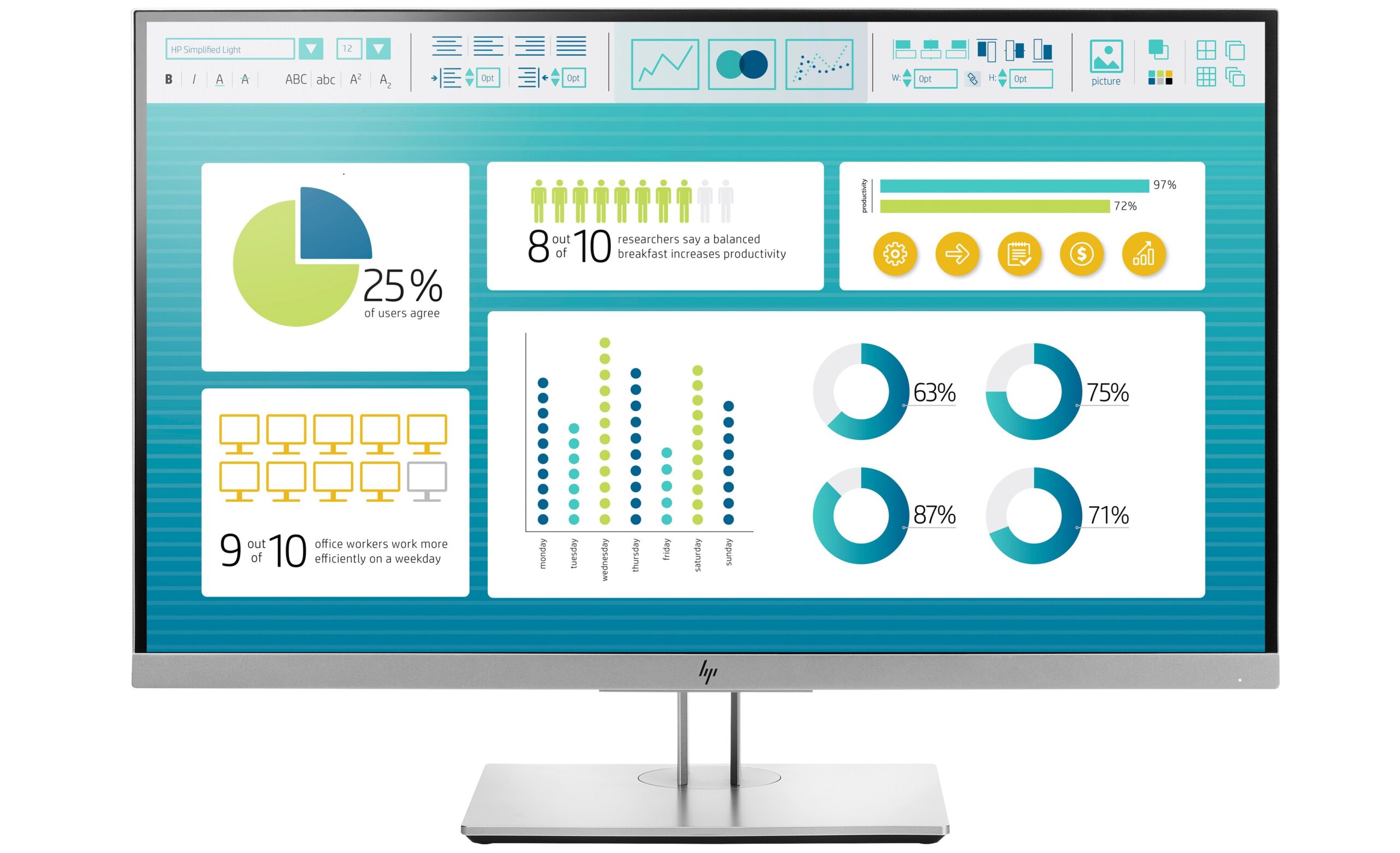 HP EliteDisplay E273 27" IPS-skärm