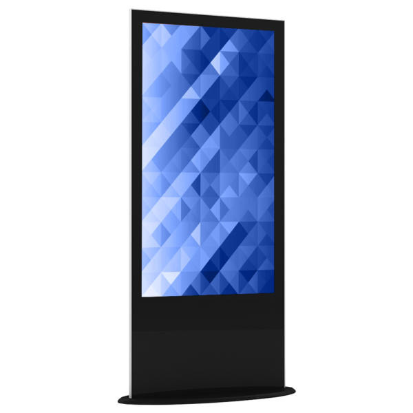 (Utgående modell) Blade 58” | Stilren informationsskärm | Full HD | Elektronisk Rollup | Svart lack