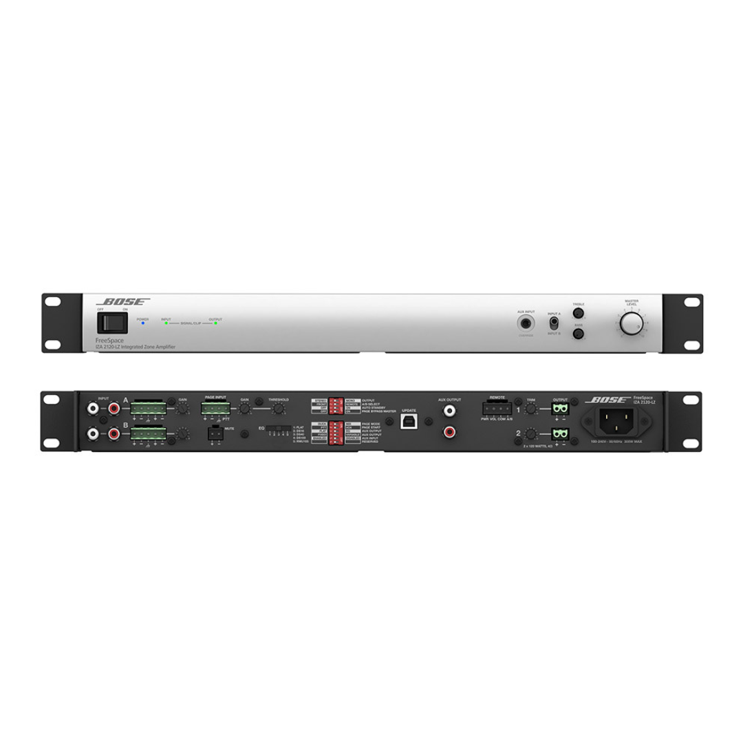 Bose FreeSpace IZA 2120-HZ | 2-Zone Amplifier | 120W | Svart